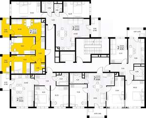 2-к квартира, вторичка, 53м2, 4/8 этаж