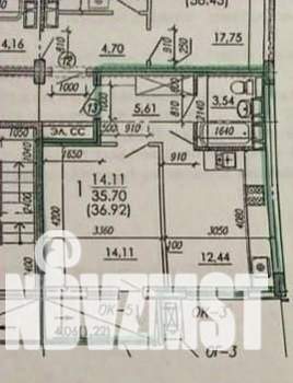 1-к квартира, вторичка, 39м2, 9/13 этаж