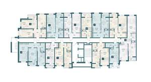 1-к квартира, строящийся дом, 41м2, 6/20 этаж