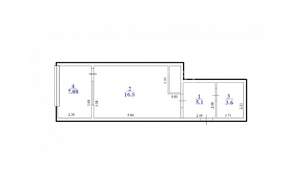Студия квартира, вторичка, 33м2, 12/23 этаж