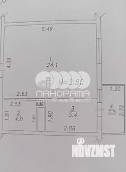 1-к квартира, вторичка, 33м2, 4/5 этаж