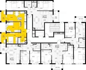 2-к квартира, вторичка, 53м2, 2/8 этаж