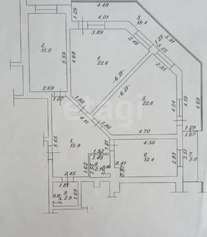 3-к квартира, вторичка, 116м2, 8/16 этаж