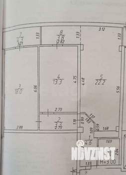 2-к квартира, вторичка, 73м2, 3/7 этаж