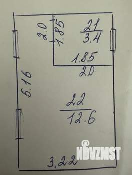 Студия квартира, вторичка, 16м2, 1/3 этаж