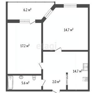 2-к квартира, вторичка, 67м2, 6/10 этаж