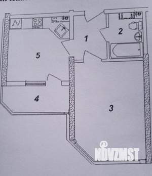 1-к квартира, вторичка, 38м2, 5/20 этаж