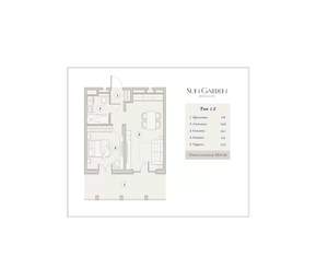 1-к квартира, вторичка, 53м2, 6/7 этаж