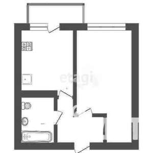 1-к квартира, вторичка, 39м2, 1/8 этаж