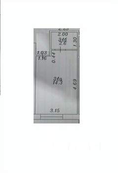 1-к квартира, вторичка, 14м2, -1/8 этаж