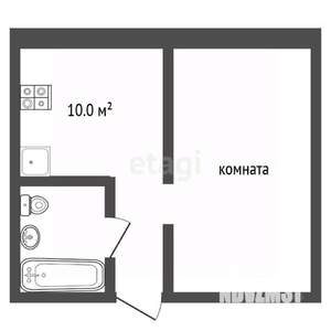 1-к квартира, вторичка, 35м2, 1/8 этаж
