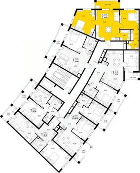 2-к квартира, вторичка, 68м2, 2/8 этаж