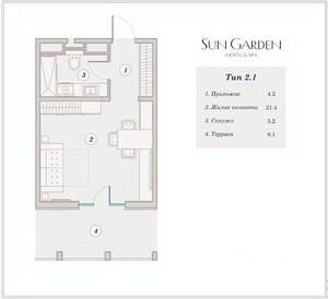 Студия квартира, вторичка, 39м2, 8/9 этаж