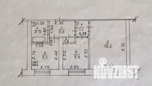 2-к квартира, вторичка, 30м2, 1/5 этаж