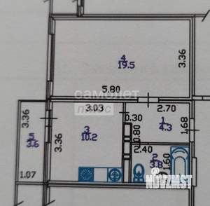 1-к квартира, вторичка, 41м2, 13/16 этаж