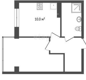 1-к квартира, вторичка, 37м2, 5/7 этаж