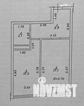 1-к квартира, вторичка, 45м2, 5/12 этаж
