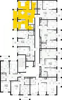 2-к квартира, вторичка, 62м2, 3/8 этаж