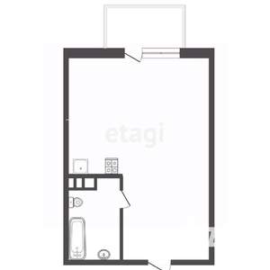 1-к квартира, вторичка, 39м2, 5/7 этаж