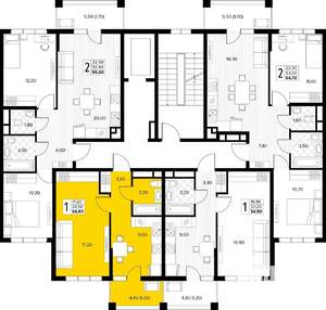 1-к квартира, вторичка, 35м2, 8/8 этаж