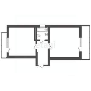 1-к квартира, вторичка, 35м2, 2/4 этаж