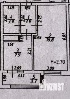 1-к квартира, вторичка, 36м2, 6/9 этаж
