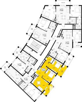 2-к квартира, вторичка, 58м2, 6/8 этаж